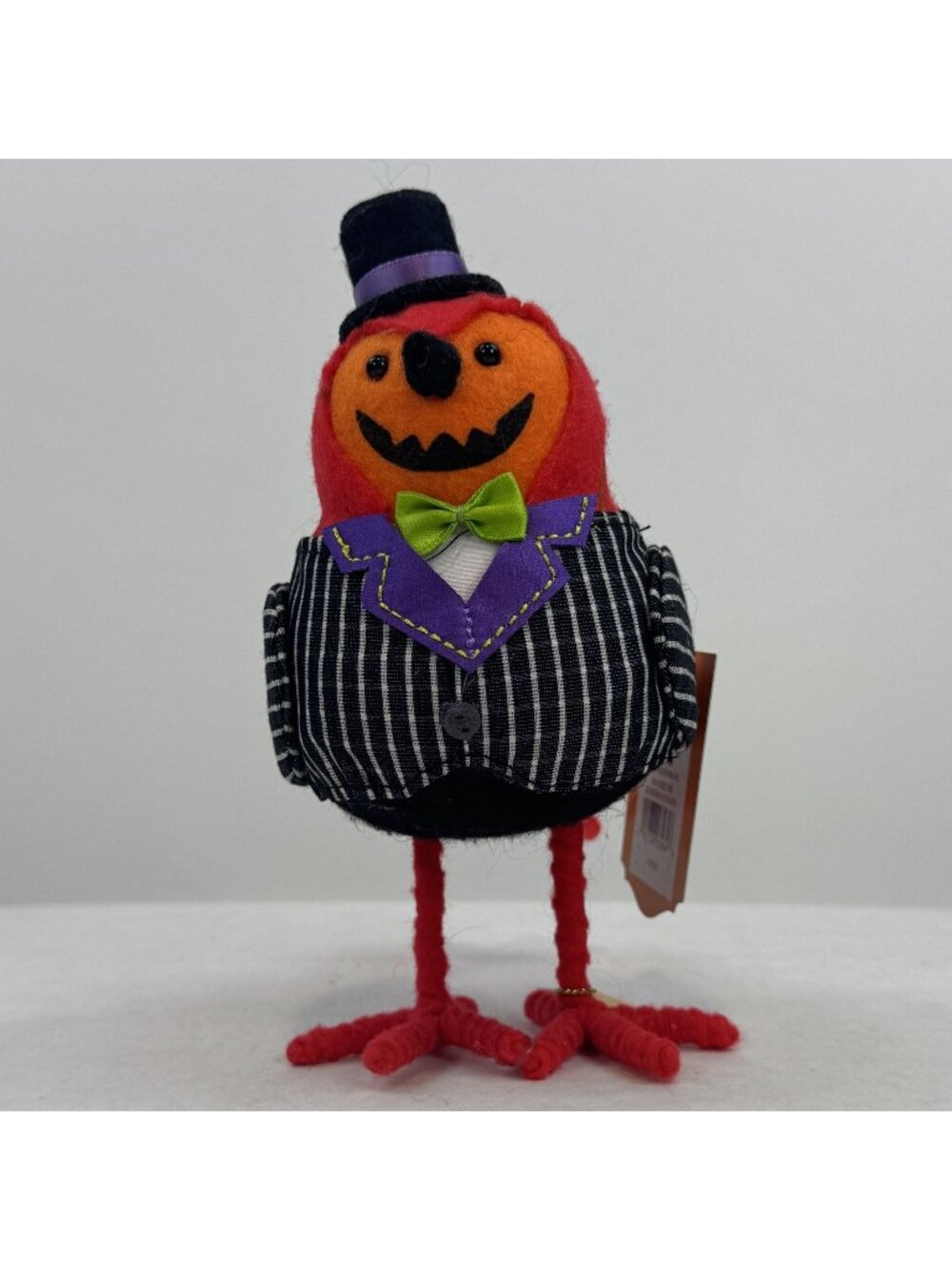 Hyde & Eek! Gourdon Featherly Friends Halloween Bird Decoration Top Hat NEW